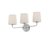 Maxim Three Light Bath Vanity in Satin Nickel from the Bristol collection - 12093SWSN