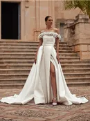 "Blow Out Sale" - Moonlight Bridal - T125 - Size 8 — Wedding Dresses Orlando: White Blossom Bridal