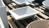 32″ Square Low Bowl Smooth