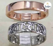 14 karat Rose Gold and 14 karat White Gold rings