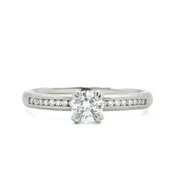 0.42ct Round Brilliant Cut Diamond Ring