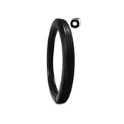 10" Black Vinyl Tire (Set of 2) - Fits 10" O. D. Rim | Item #: 07-310