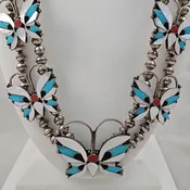 Butterfly Zuni inlay necklace