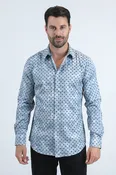 Abstract Patchwork Modern Shirt
