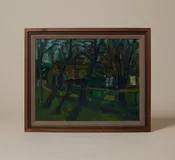 1930S DUTCH FAUVIST FARM LANDSCAPE
