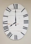 Oval Classic Farmhouse Wall Clock