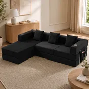 108" Modular Sectional Sofa with L-Shape Chaise