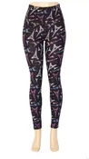 Eiffel Tower Yoga Band Legging