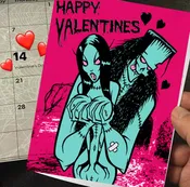 HAPPY VALENTINES - GREETING CARD