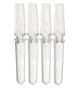 0.1 mL Corbett Style 4-Strip Tubes, with 4-Strip Caps, Natural, 2500/CS, Globe Scientific, PCR-COR-01