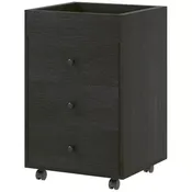 3 Drawer File Cabinet on Wheels Mobile Home Office Storage Cabinet with Top Tray Under Desk Printer Stand