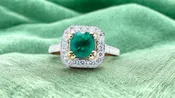 Emerald and Diamond Ring