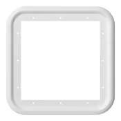 Fogatti InstaShower15" x 15" White Trim Ring: 8 Plus