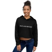 Bad And Boujee Crop Hoodie