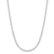 14K White Gold Lab Diamond Tennis Necklace
