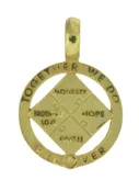 10K Gold NA Recovery Pendant