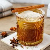 10 oz. Ribbed Retro Arch Floral Amber Drinking Glasses (Set of 6)