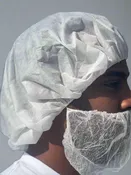 Mr Disposable Bouffant Caps-White