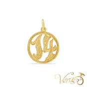 10K Yellow Gold “#14” Medal Pendant – 31mm