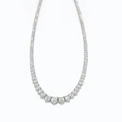 16” Natural Diamond Tennis Necklace with 10.55 ct Natural Diamonds