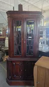 2PC DARK CORNER CURIO CABINET