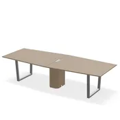 10′ Sleigh Leg Cabinet Base Table