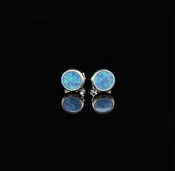 6mm Lab-Created Opal Stud Earrings