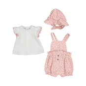3 piece Floral Overall Set
