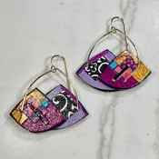 Lauren Pollaro Collage Earrings — FOLKLORICA