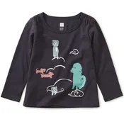 Animal Clouds Graphic Tee: Indigo