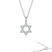 0.54 CTW Star Of David Pendant Necklace