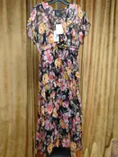 Johnny Was S Sheer Overlay Floral Dress