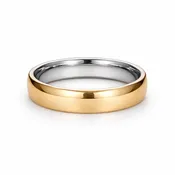 14K & Cobalt Inlay Band 4mm