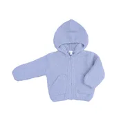 Angel Dear Chenille Hooded Jacket Dusty Blue