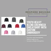 Youth Heavy Blend Crewneck Sweatshirt with Custom Embroidery