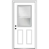 W/MINI BLINDS OUTSWING STEEL