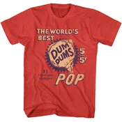 Adult T-shirt - (DUM529) - DUM DUMS FIVE FOR FIVE RED