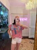1776 Striped Short Sleeve Top | PLUS SIZE AVAILABLE