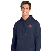 264S24 - Combat Comm Squadron - Navy - Fleece Wicking Hoodie - No Sleeve Print