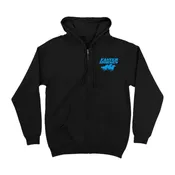 Faster Horses Black Circle Pocket Zip Up