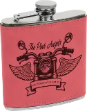6 oz Leatherette Stainless Steel Flask