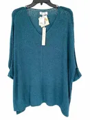 she + sky Size ONE SIZE Teal acrylic NWT Womens 3/4 sleeve