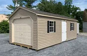 12′ x 24′ Workshop Garage, Vinyl Sided – IN STOCK!