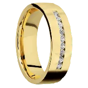 10K Yellow Gold + Rockpolish Finish