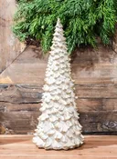 12" Snowy Gold Tree
