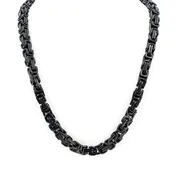 22" Black Link 8MM Stainless Steel Chain