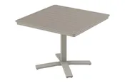 36" Square Dining Height Pedestal Table w/ hole