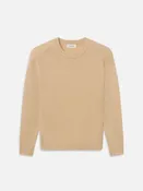 Cashmere Crewneck Sweater -- Soft Peach