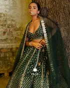 Army Green Lehenga