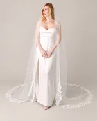 Artistic Lace Border Cathedral Veil V104 | Sira D’ Pion |